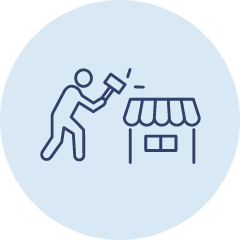 資金ショートのイラスト