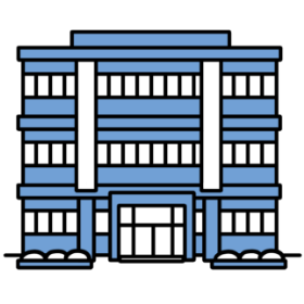 裁判所のビルのアイコン